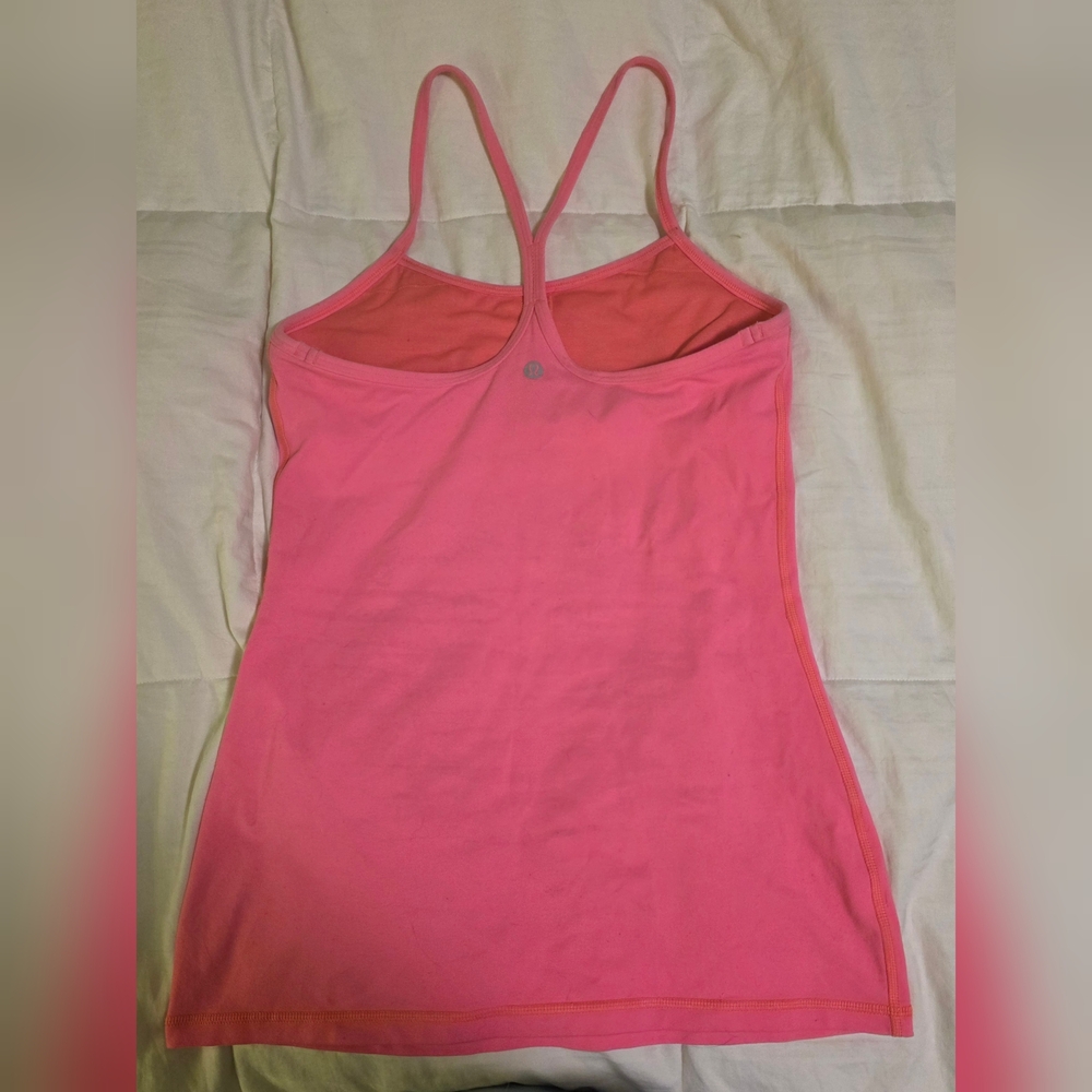 Pink lululemon athletica Y Back Racerback Tank Top